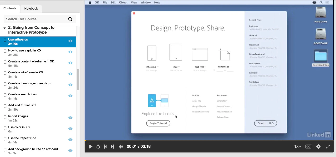 screenshot of LinkedIn Learning